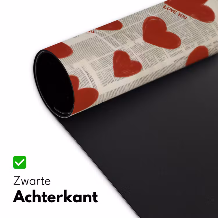 Hartjes - Krant - Loveyou Muismat XXL klein -sfeer2