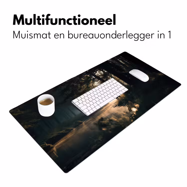 Hert - Bosbeek - Mystiek Muismat XXL klein -sfeer4