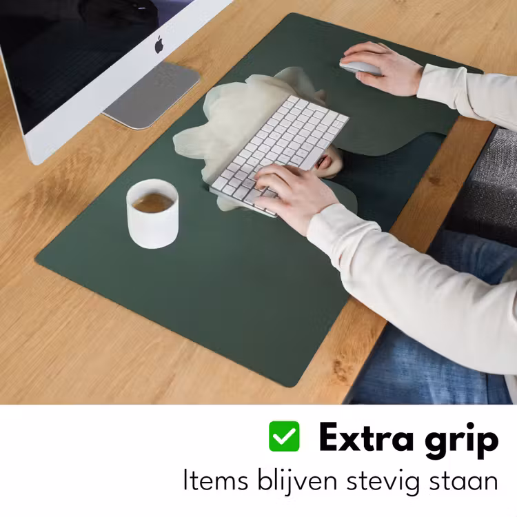Hoed - Vrouw - Beige Muismat XXL klein -sfeer3