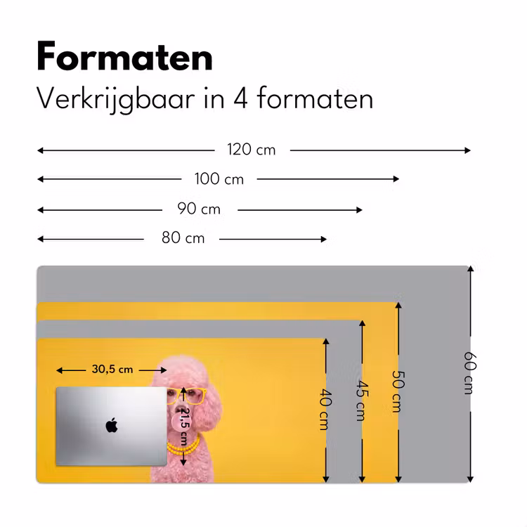 Hond - Kauwgum - Dieren - Modern - Roze Muismat XXL klein -sfeer5