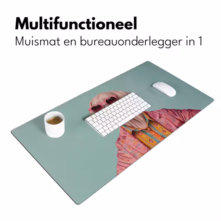 Hond - Overhemd - Bloemen - Bril Muismat XXL klein -sfeer4