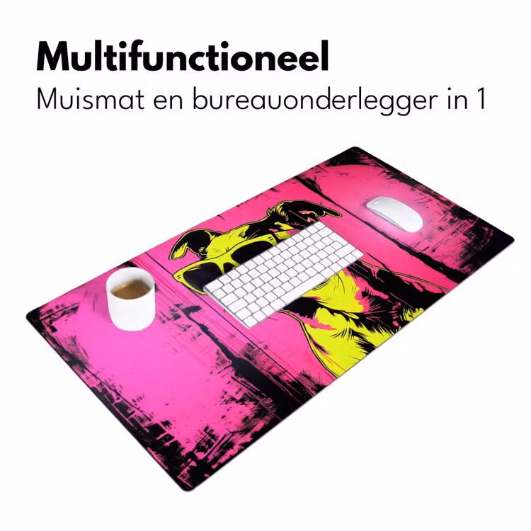 Hond - Zonnebril - Roze - Art Muismat XXL klein -sfeer4