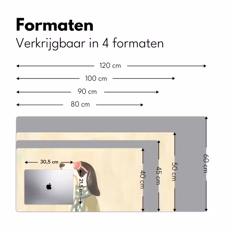 Hond - Zonnebril - Sjaal Muismat XXL klein -sfeer5