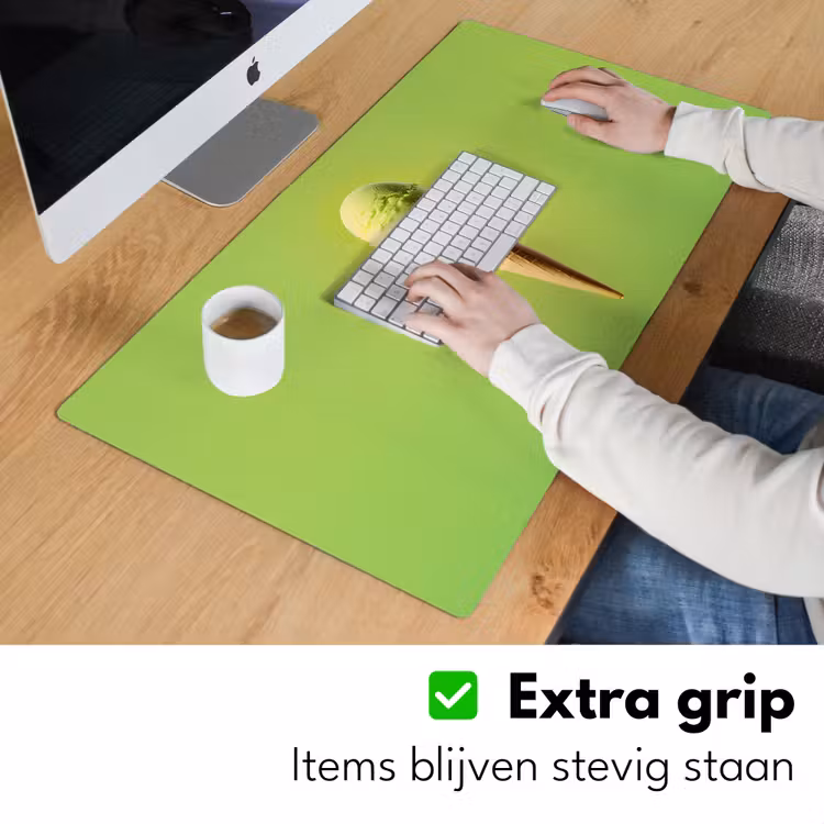 Hoorntje - Schepijs - Groen Muismat XXL klein -sfeer3