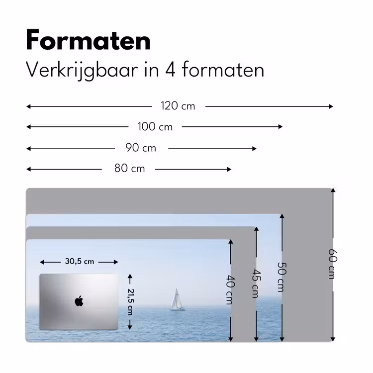 Horizon - Zeilboot - Zee Muismat XXL klein -sfeer5