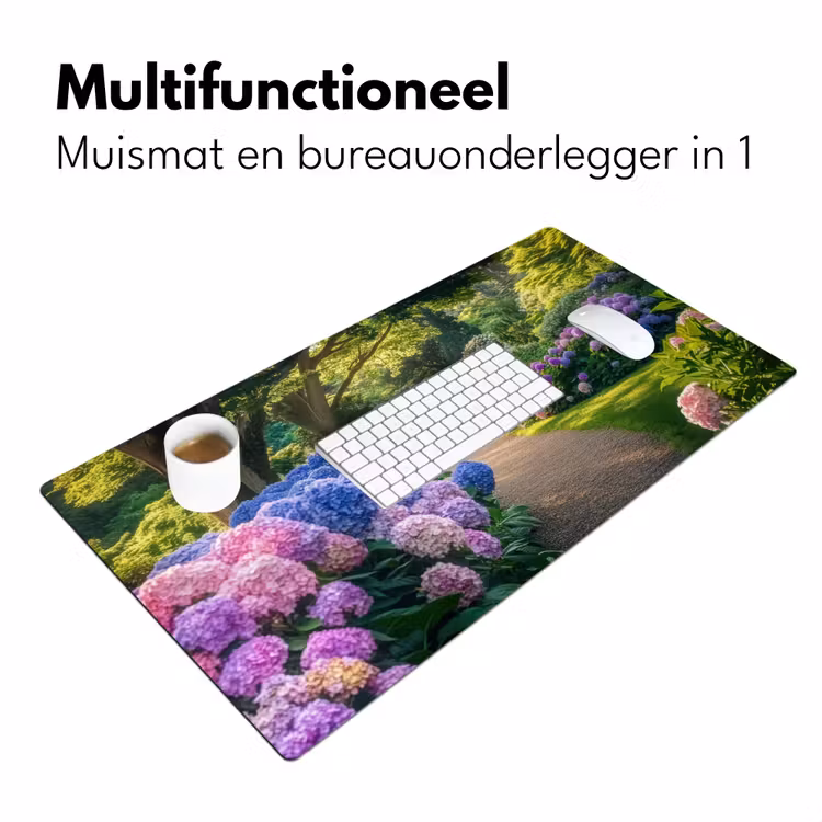 Hortensia- Park - Pad Muismat XXL klein -sfeer4