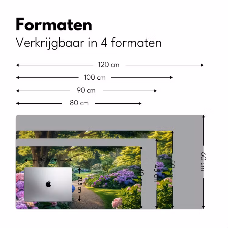 Hortensia- Park - Pad Muismat XXL klein -sfeer5