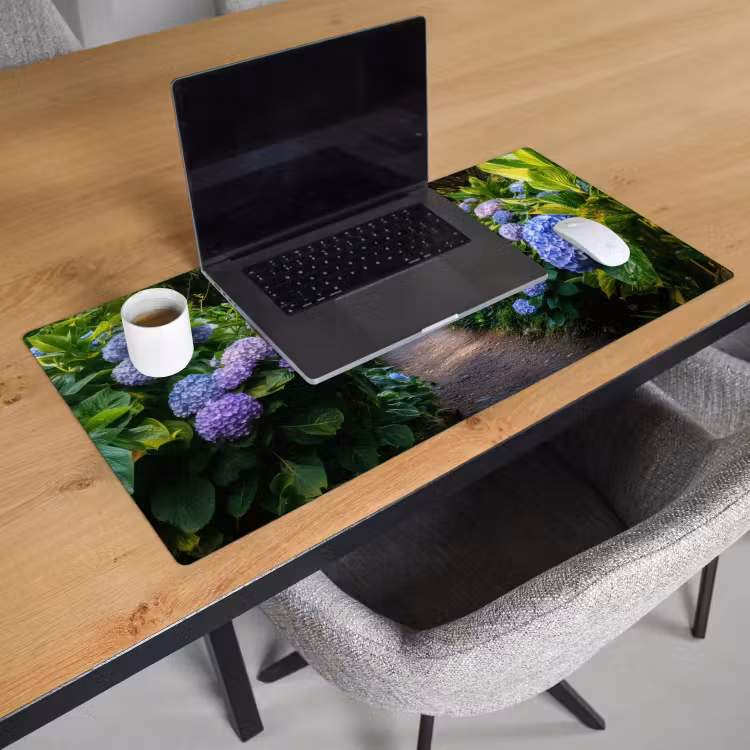 Hortsensia - Pad - Bloemen Muismat XXL klein -sfeer1