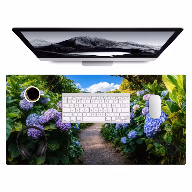 Hortsensia - Pad - Bloemen Muismat XXL klein -3d