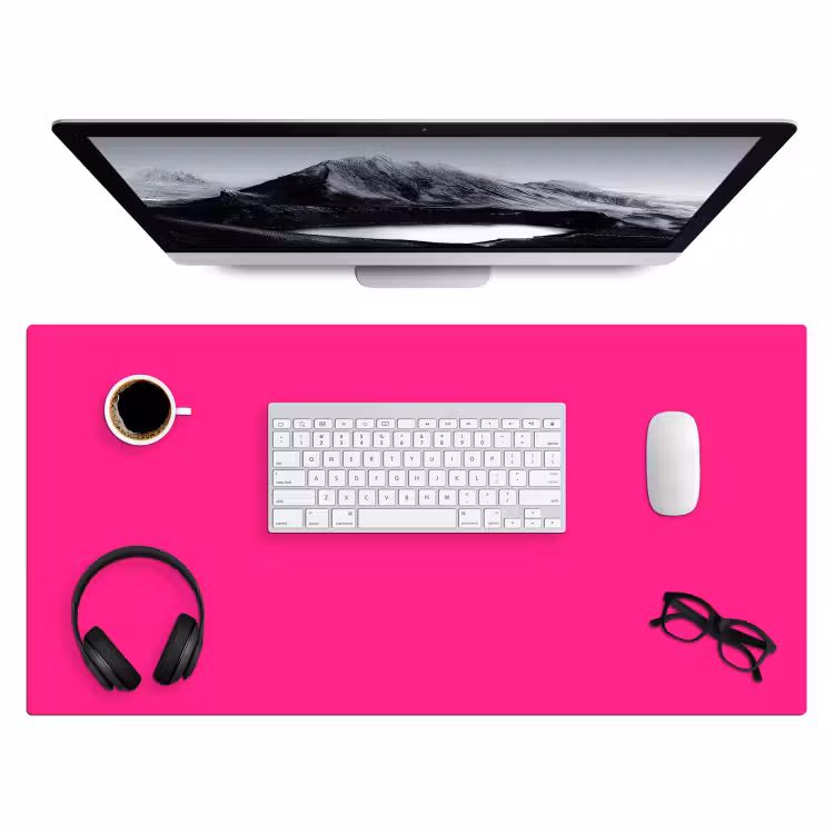 Hot - Fuchsia - Roze Muismat XXL klein 681 -3d