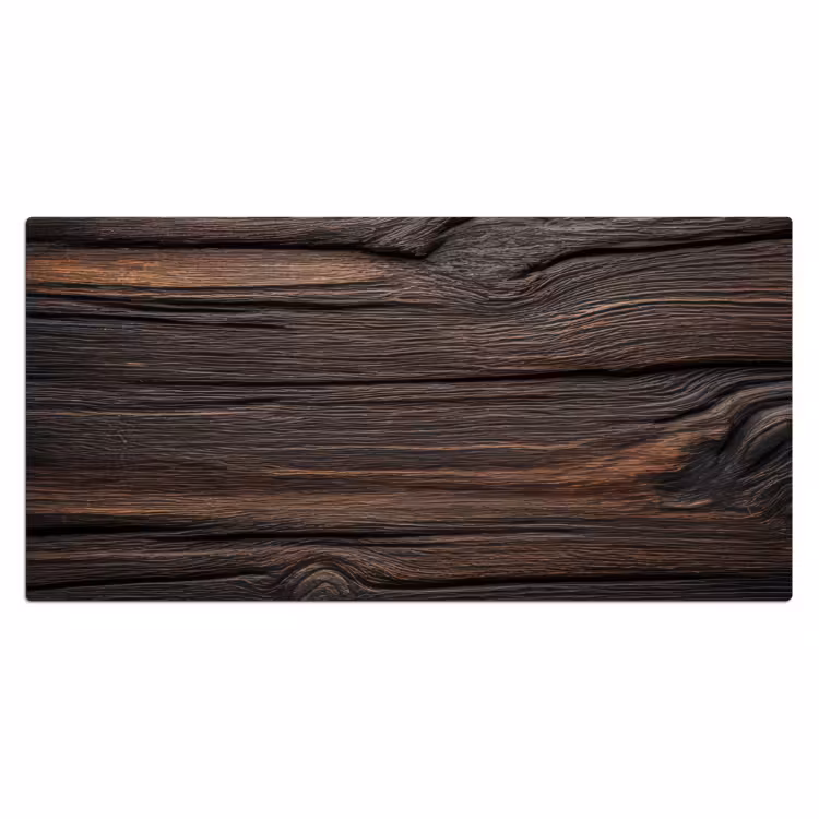 Hout - Grillige nerven Muismat XXL klein -3d_leeg