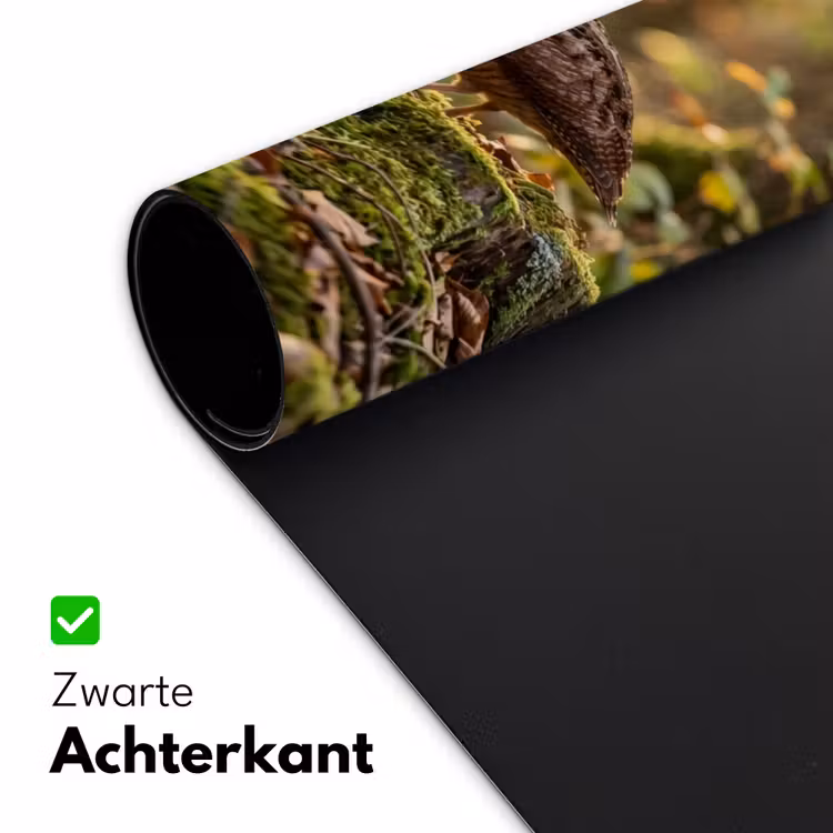 Houtsnip - Bos - Bladeren - Herfst - Gecamoufleerd Muismat XXL klein -sfeer2