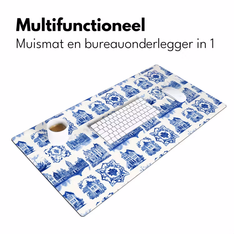 Huizen - Schepen - Blauw Muismat XXL klein 681 -sfeer4
