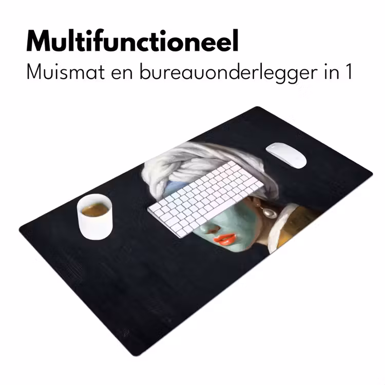 Iconisch - Modern - Kleurrijk Muismat XXL klein -sfeer4