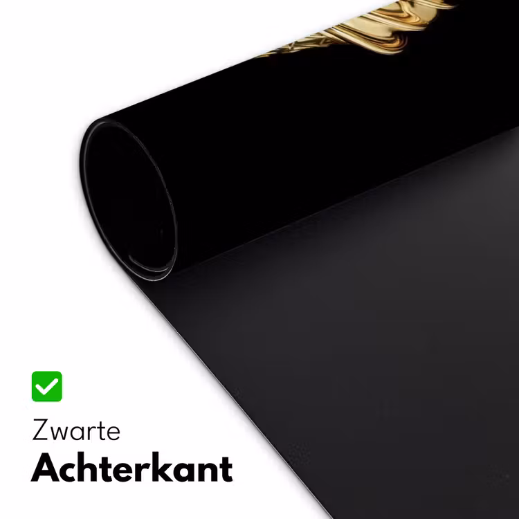 Ijs - Goud - Zwart - Eten Muismat XXL klein -sfeer2