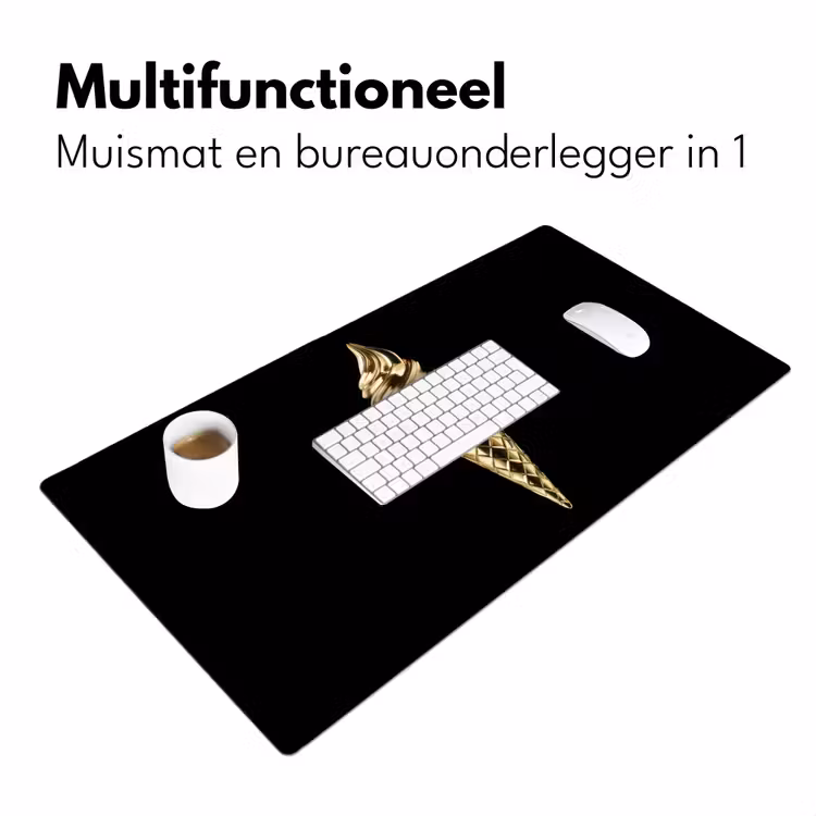 Ijs - Goud - Zwart - Eten Muismat XXL klein -sfeer4