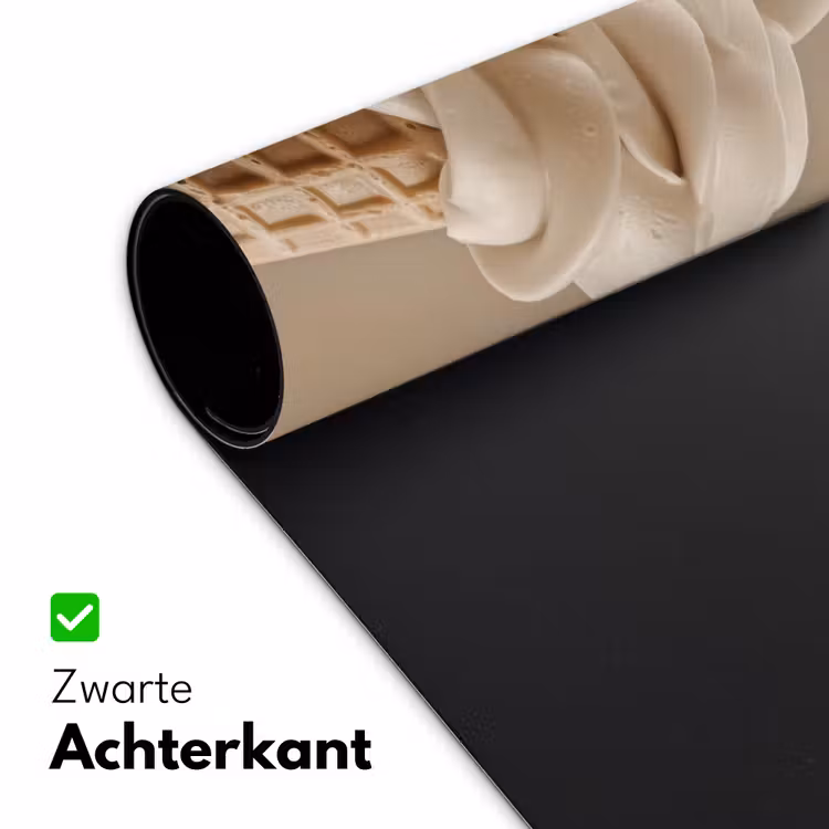 IJs - Softijs - Romig - Hoorntje - Beige Muismat XXL klein -sfeer2
