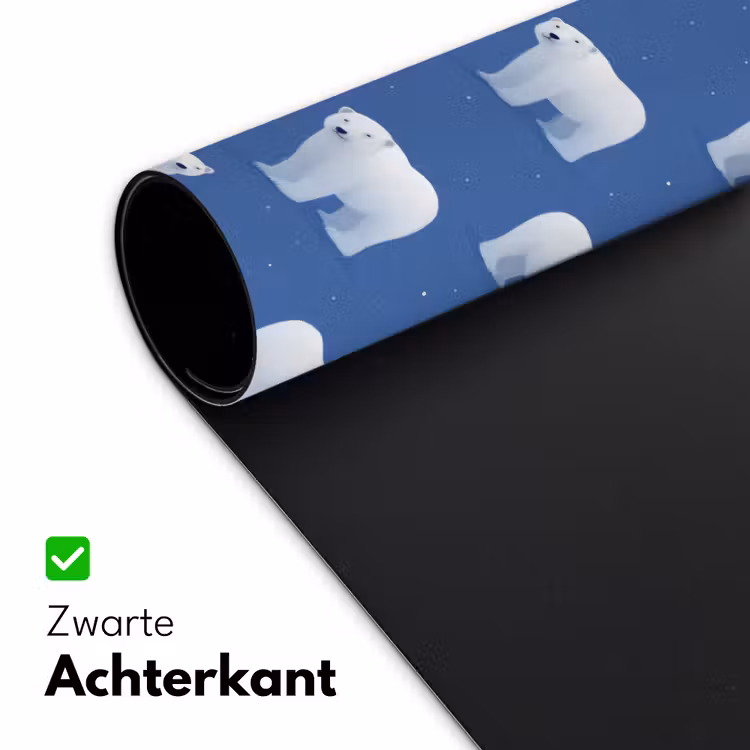 IJsbeer - Patroon - Blauw Muismat XXL klein 681 -sfeer2