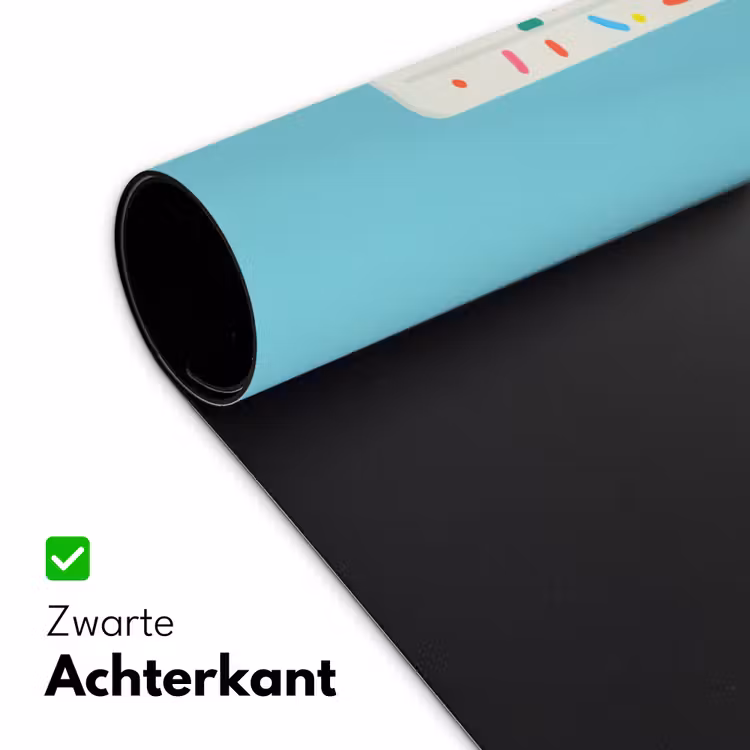 Ijsje - Stokje - Sprinkles - Lichtblauw Muismat XXL klein -sfeer2