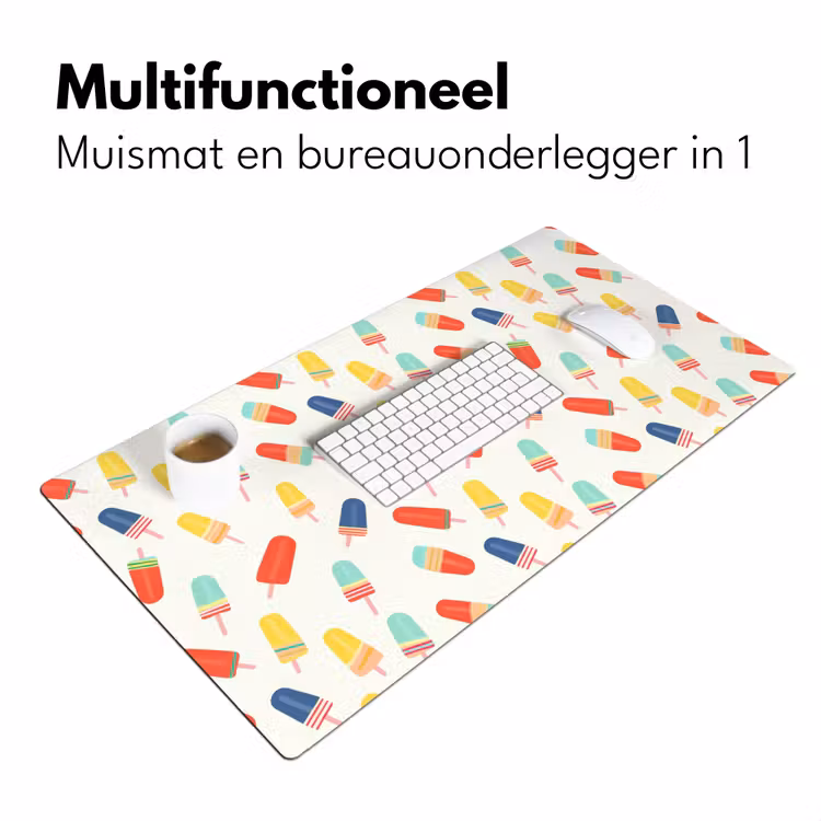 IJsjes - Speels - Kleurrijk Muismat XXL klein 681 -sfeer4