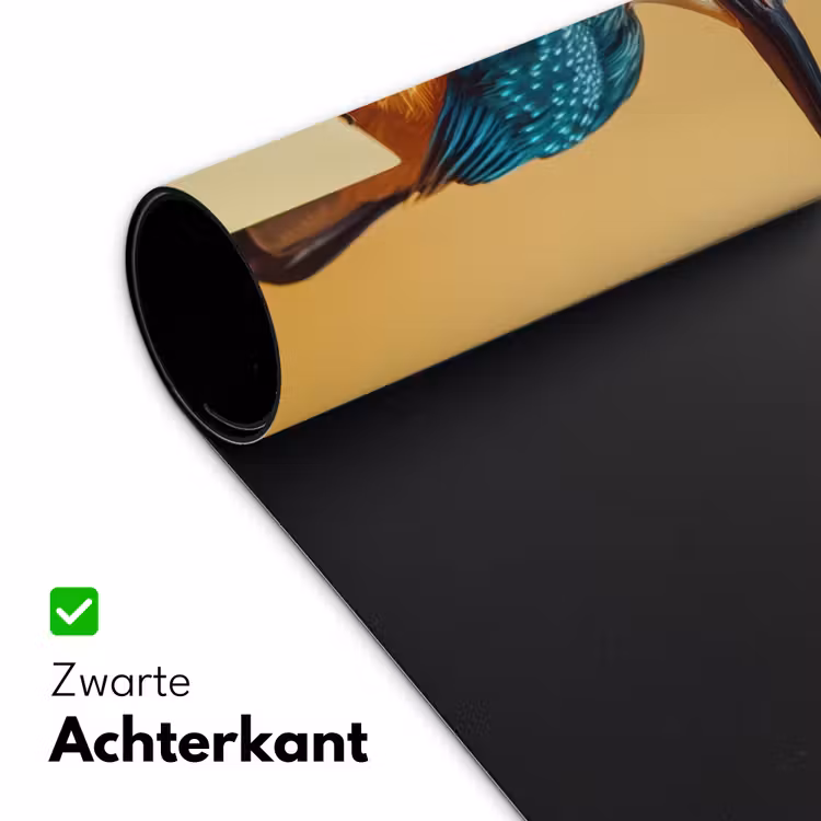 Ijsvogel - Pilaar - Koksmuts - Vogel Muismat XXL klein -sfeer2