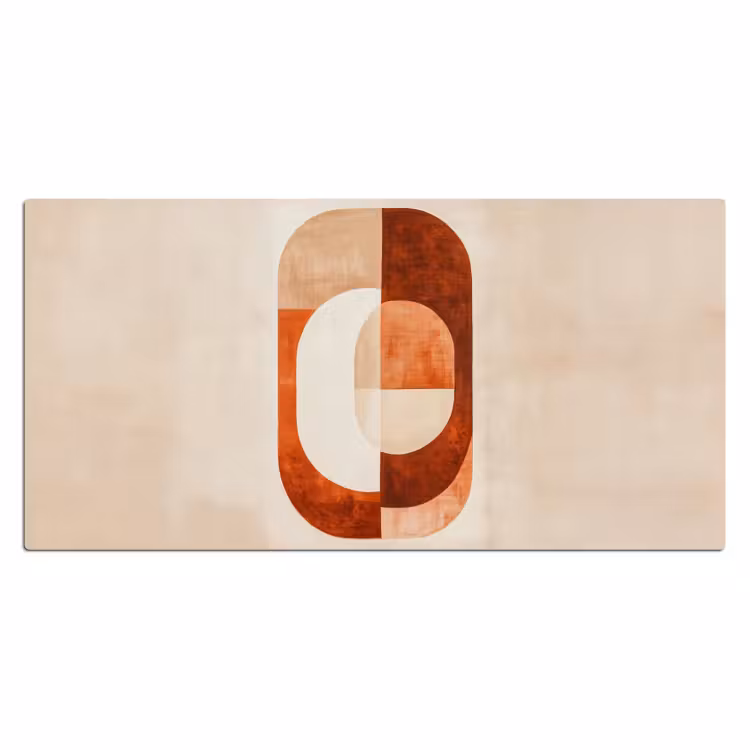 Illustratie - Abstract - Vormen - Rood Muismat XXL klein -3d_leeg
