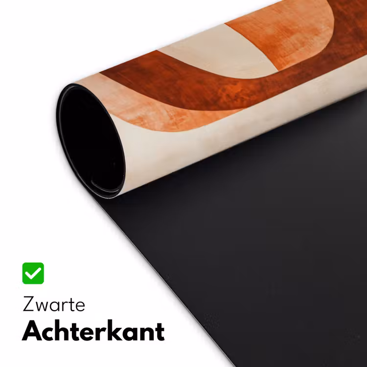 Illustratie - Abstract - Vormen - Rood Muismat XXL klein -sfeer2