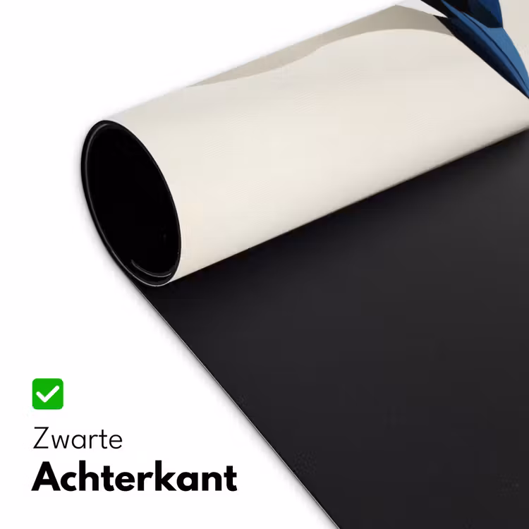 Illustratie - Blauw - Vogel Muismat XXL klein -sfeer2
