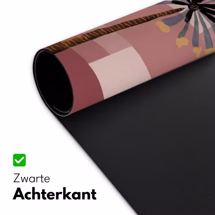 Illustratie - Bloemen - Vlakken - Abstract Muismat XXL klein -sfeer2
