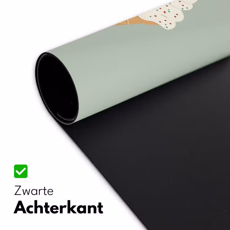 Illustratie - Ijsje - Spikkels - Kers Muismat XXL klein -sfeer2