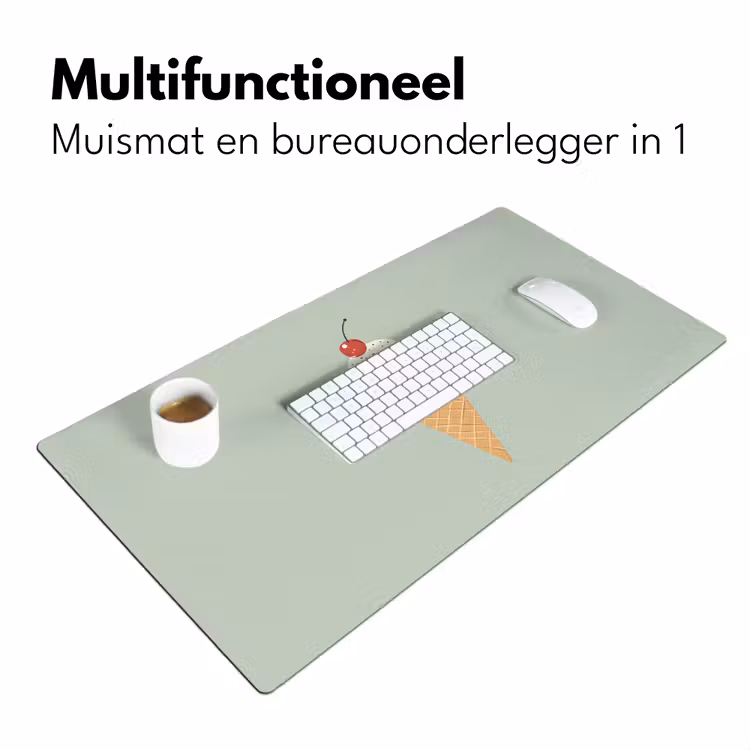Illustratie - Ijsje - Spikkels - Kers Muismat XXL klein -sfeer4
