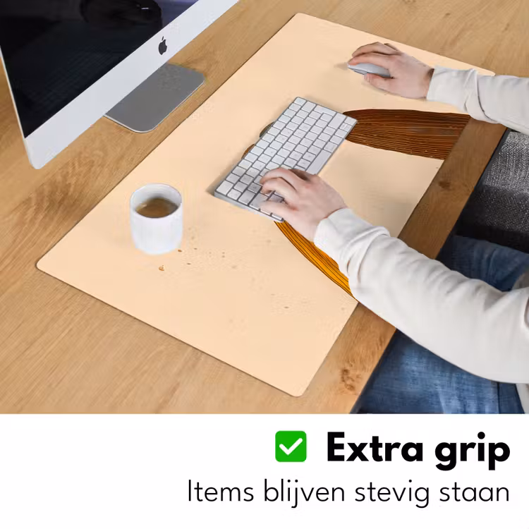 Illustratie - Mokken - Proosten - Bruin Muismat XXL klein -sfeer3