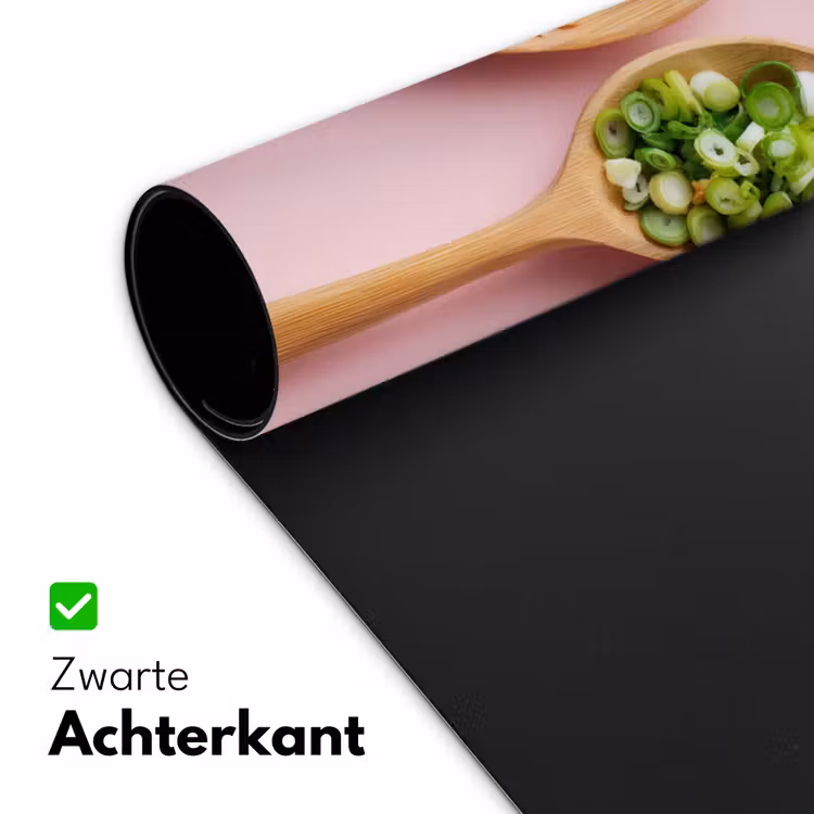 Ingrediënten - Lepels - Hout - Roze Muismat XXL klein -sfeer2
