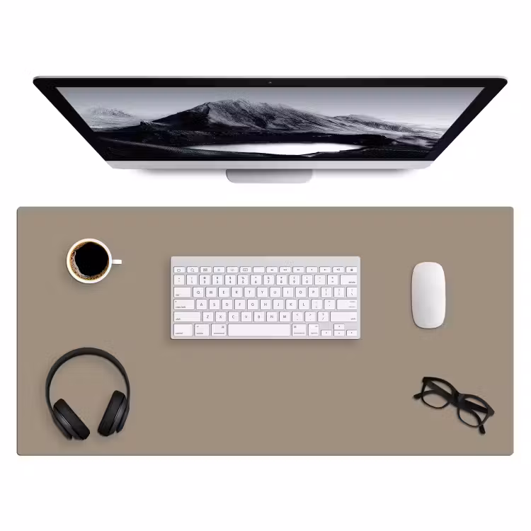 Interieur - Kleuren - Beige Muismat XXL klein -3d