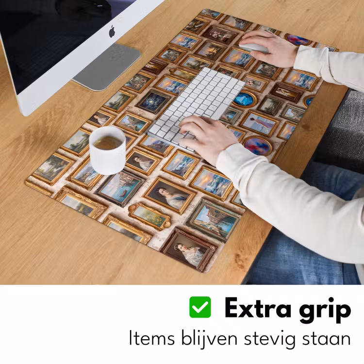 Interieur - Kunst - Collectie - Klassiek - Goud Muismat XXL klein -sfeer3
