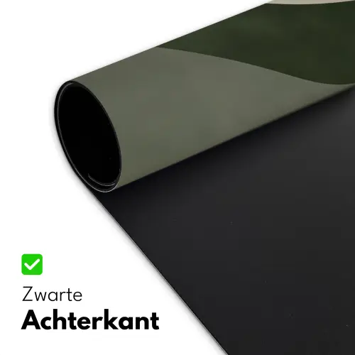 Japandi - Groen - Abstract - Modern Muismat XXL klein -sfeer2