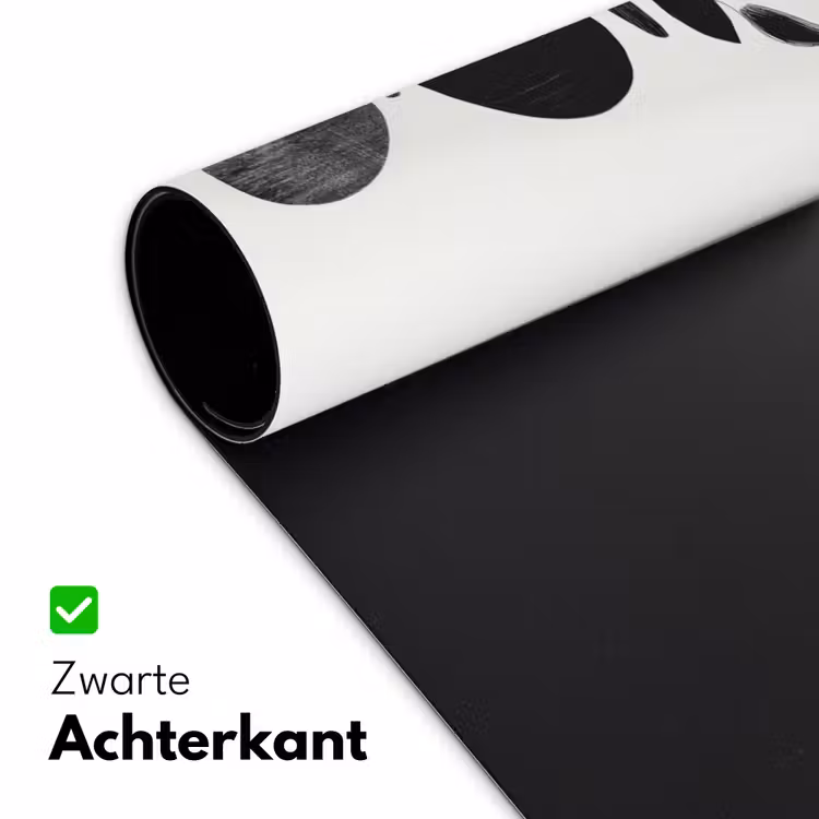 Japandi - Zwart - Abstract Muismat XXL klein -sfeer2