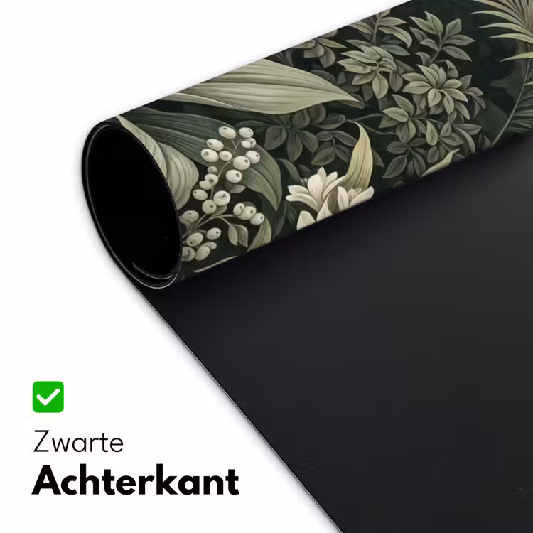 Jungle - Bladeren - Botanisch - Groen Muismat XXL klein -sfeer2
