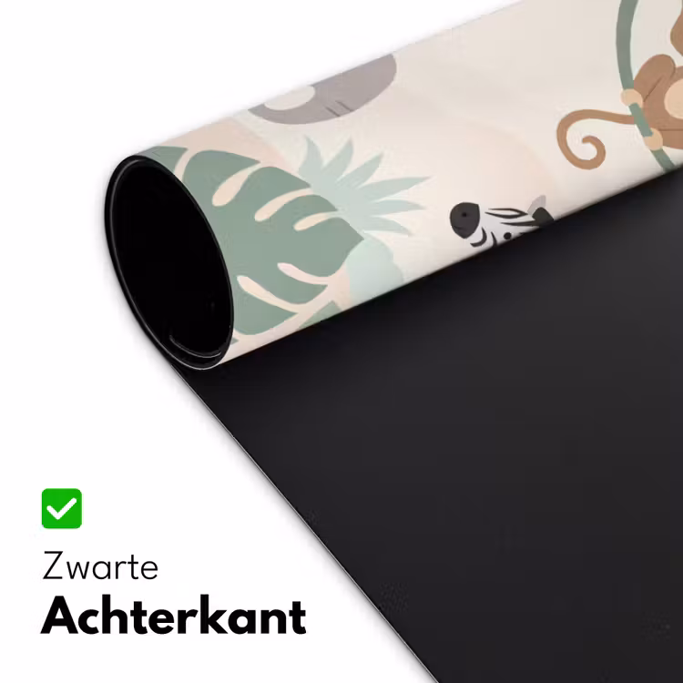 Jungle - Dieren - Groen Muismat XXL klein -sfeer2