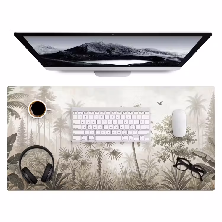 Jungle - Palmbomen - Natuur Muismat XXL klein -3d