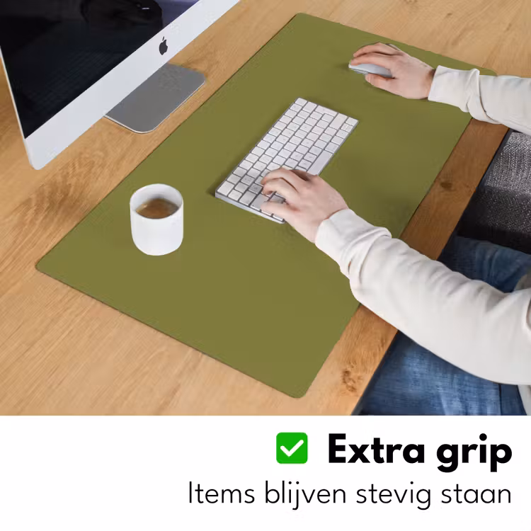 Juniper - Groen - Organisch Muismat XXL klein 681 -sfeer3