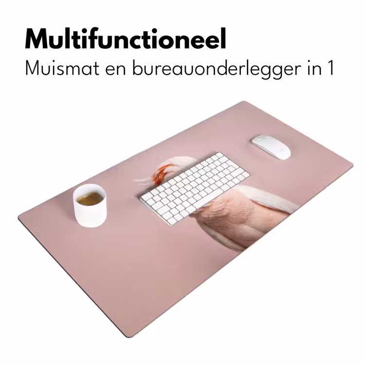 Kaketoe - Portret - Roze Muismat XXL klein -sfeer4