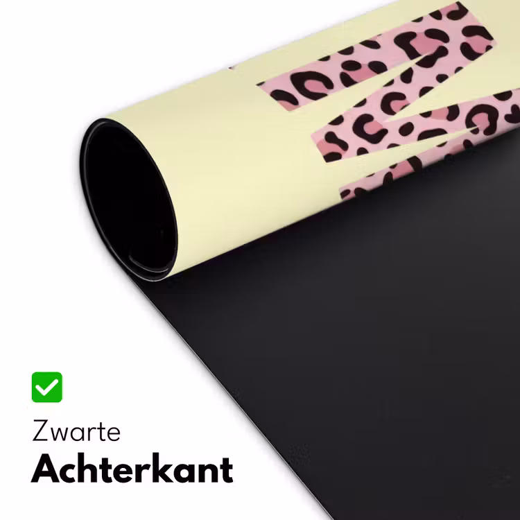 Karma - Luipaardprint - Geel Muismat XXL klein -sfeer2