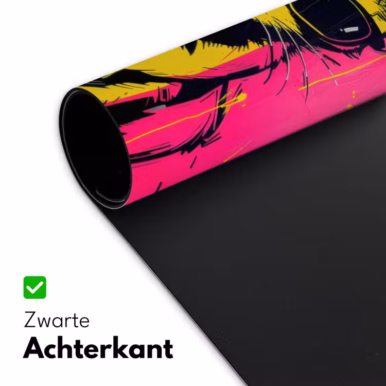 Kat - Art - Zonnebril - Roze Muismat XXL klein -sfeer2