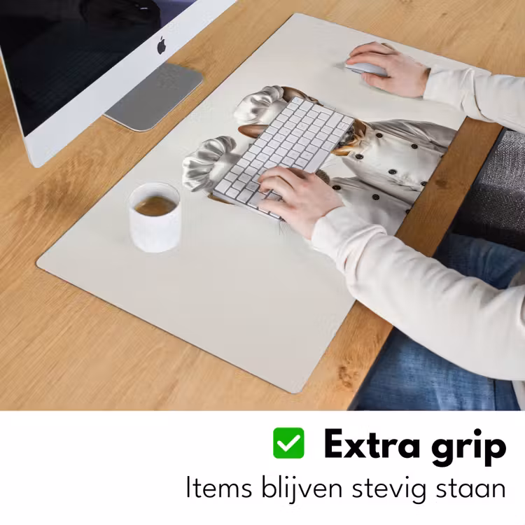 Kat - Hond - Kokskleding Muismat XXL klein -sfeer3