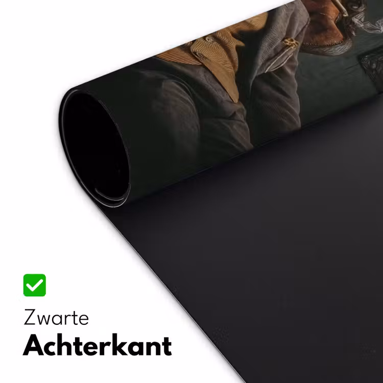 Kat - Pak - Oranje - Sigaar Muismat XXL klein -sfeer2
