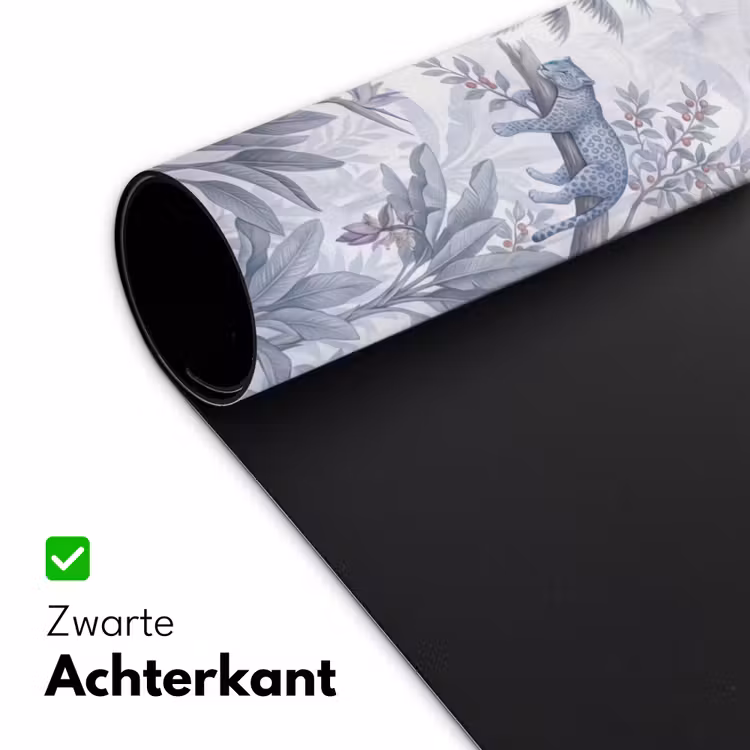 Kat - Tropisch bos - Modern - Grijs Muismat XXL klein -sfeer2