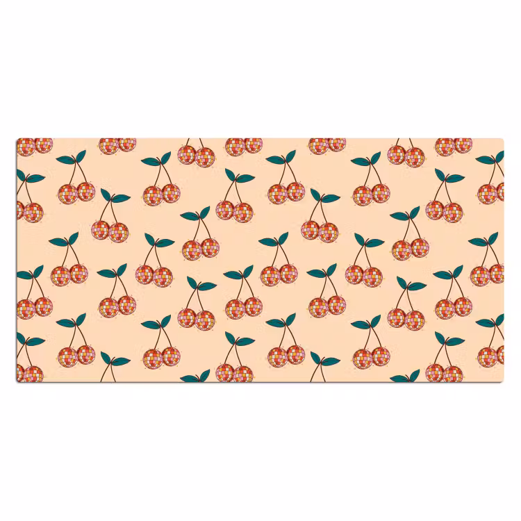 Kers - Disco - Patroon Muismat XXL klein 681 -3d_leeg
