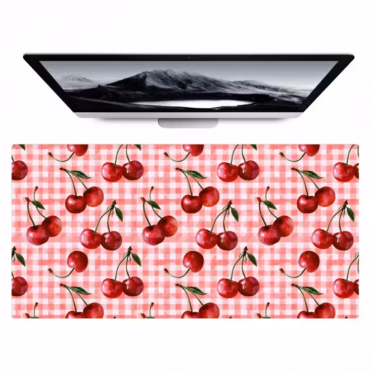 Kersen - Blokken - Rood Muismat XXL klein 681 -zzz3d