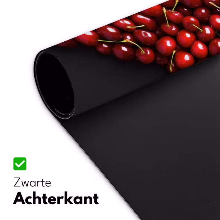 Kersen - Hart - Rood - Zwart Muismat XXL klein -sfeer2